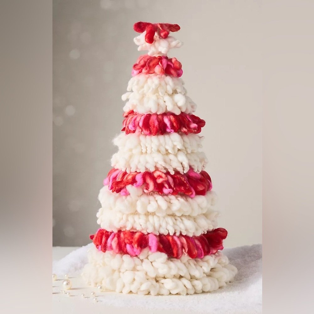 Anthropologie Knit Tree Statue